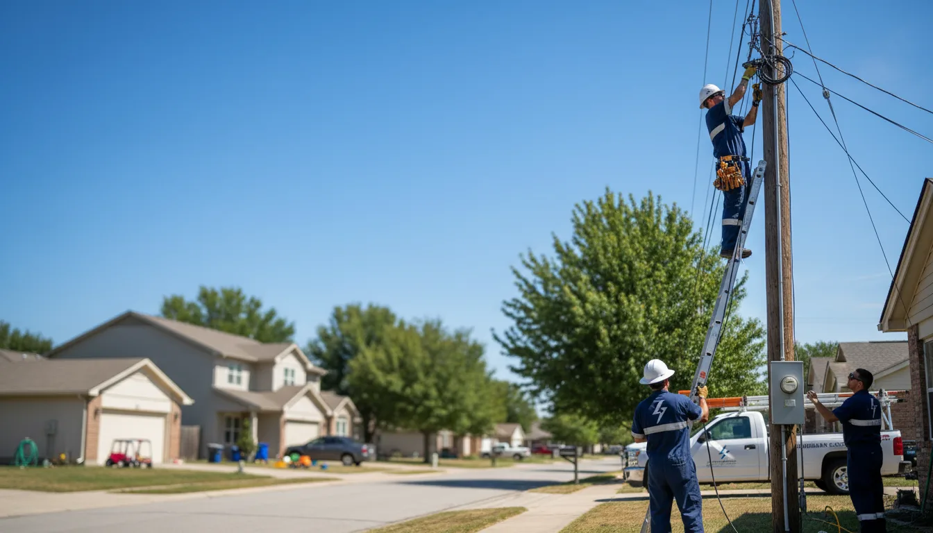 Residential electrician providing installation services in Cowden, IL